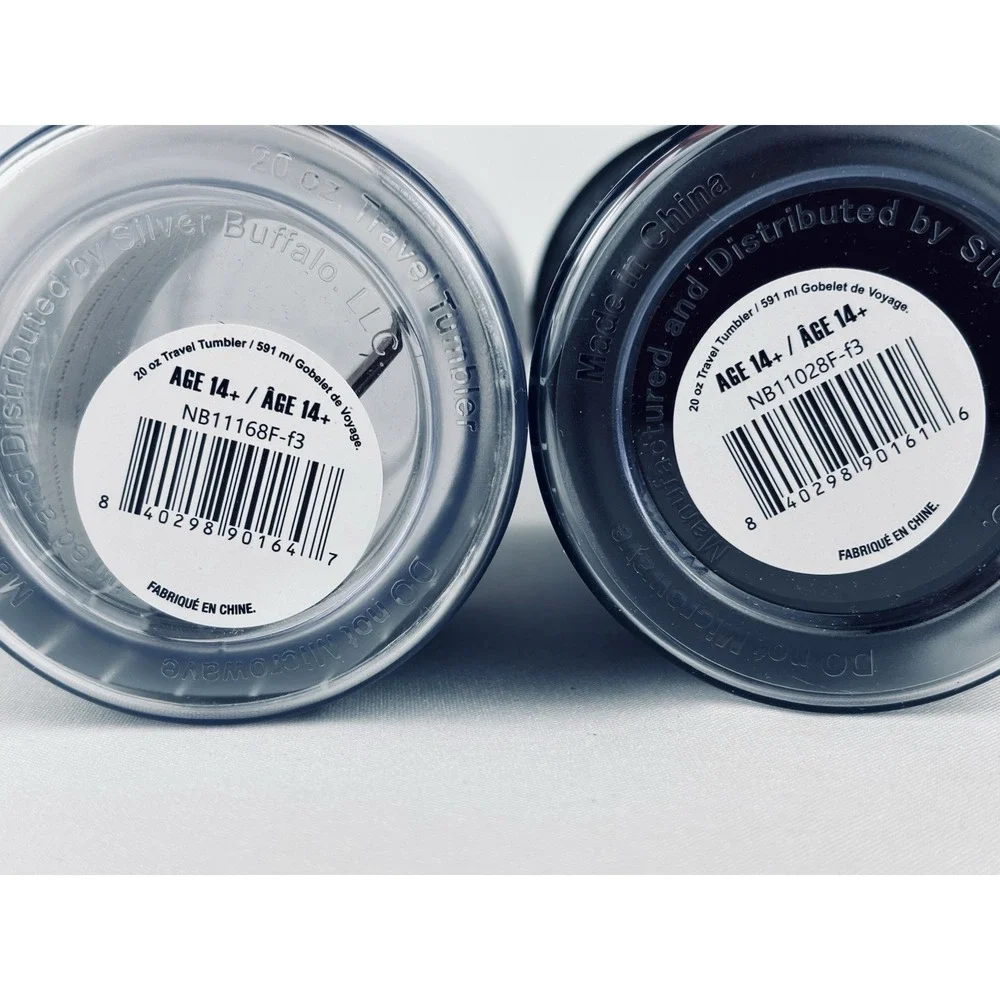 Nightmare Before Christmas Jack Skellington‎ Travel Tumbler Cup 20 Oz Lot Of 2